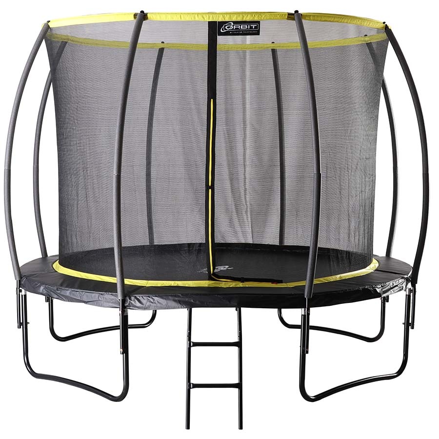 9 X 13ft Oval Telstar Orbit Trampoline And Enclosure Package With Free Ladder Trampolines